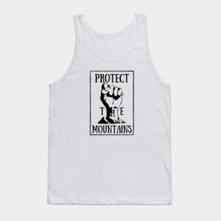 Protect the mountains Framed Dark Tank Top